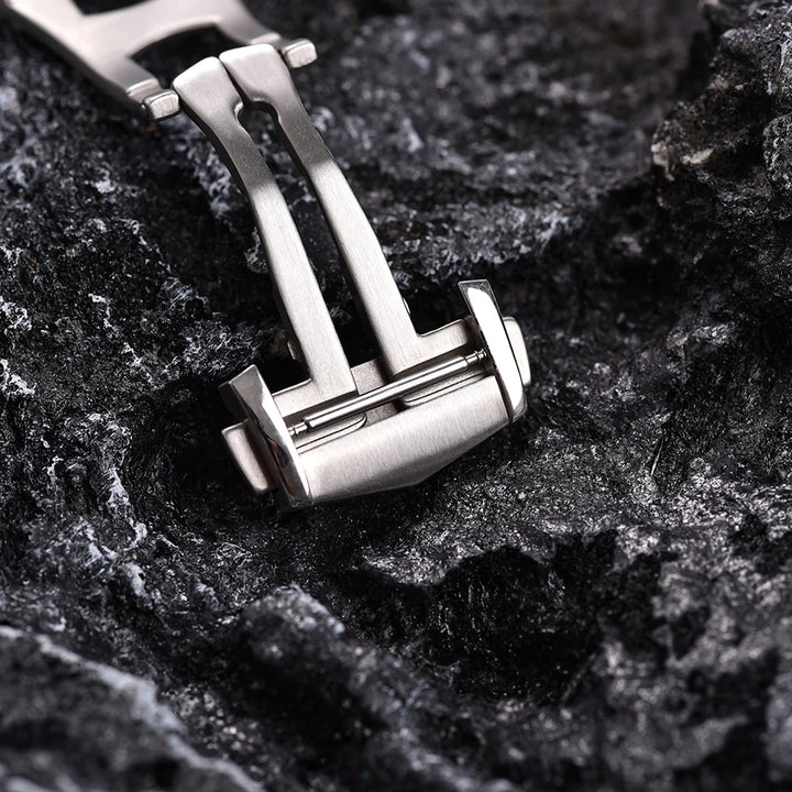 Stainless Steel Deployment Clasp 18–22mm for Omega Watches – Butterfly Buckle