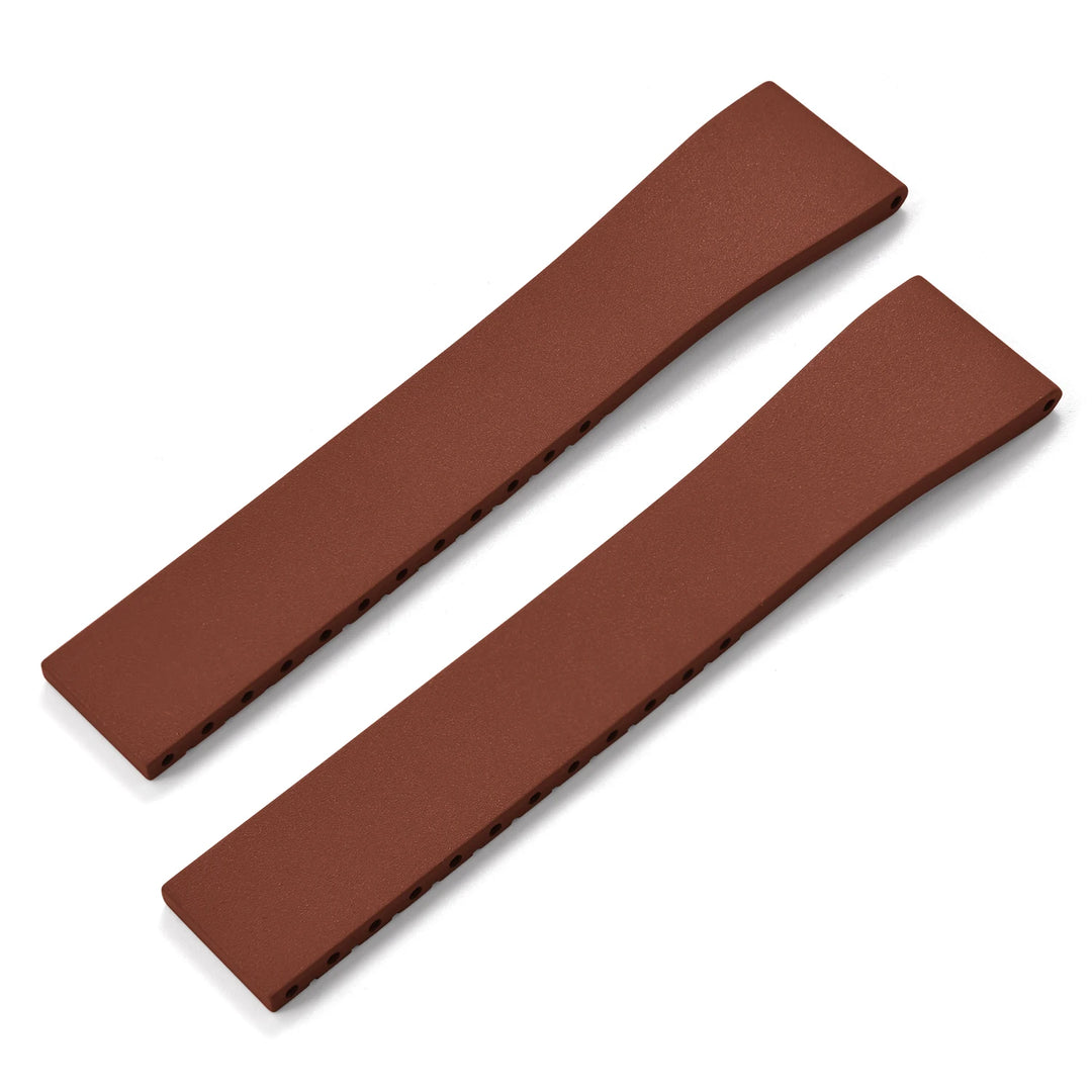 NATOBELT CTS FKM Rubber Watch Band Strap 16mm 18mm 19mm 20mm 21mm 22mm Quick Release Butterfly Cut-to-Size Sweatproof Waterproof