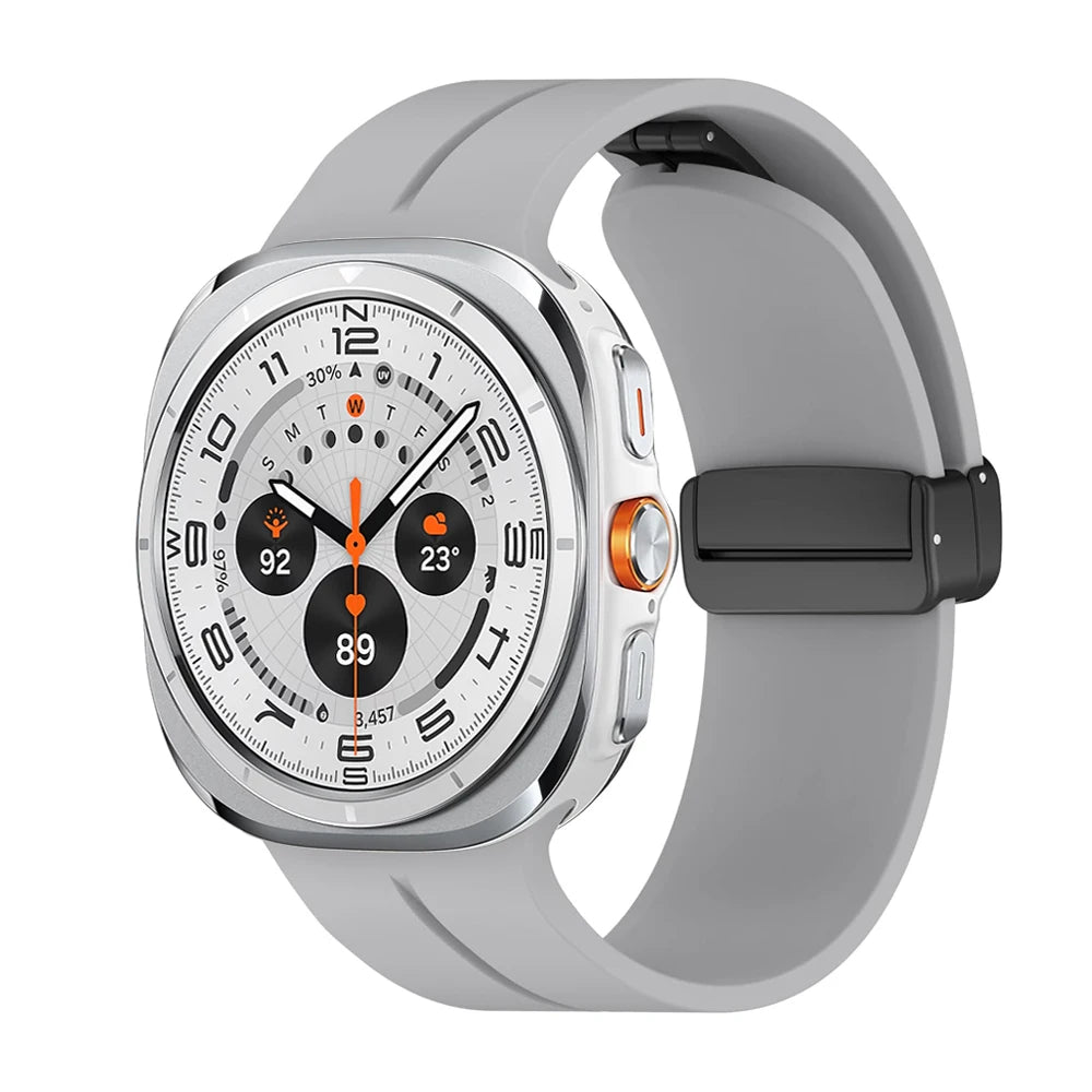Straps For Samsung Galaxy watch Ultra 47mm smartwatch Accessories Silicone Magnetic Bracelet correa galaxy watch 7 ultra Band