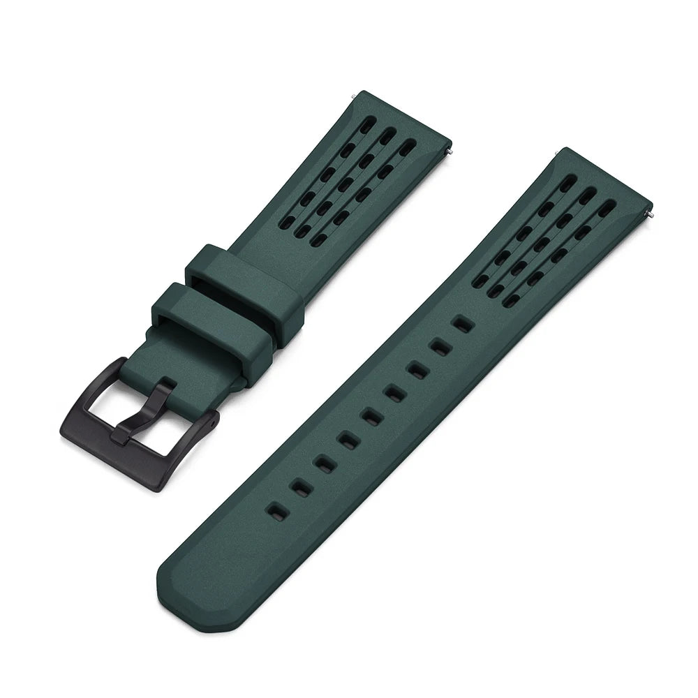 NATOBELT High Quality Porous Structure FKM Fluorine Rubber Watch Strap 20mm 22mm New Design Quick Release FKM Rubber Watchbands
