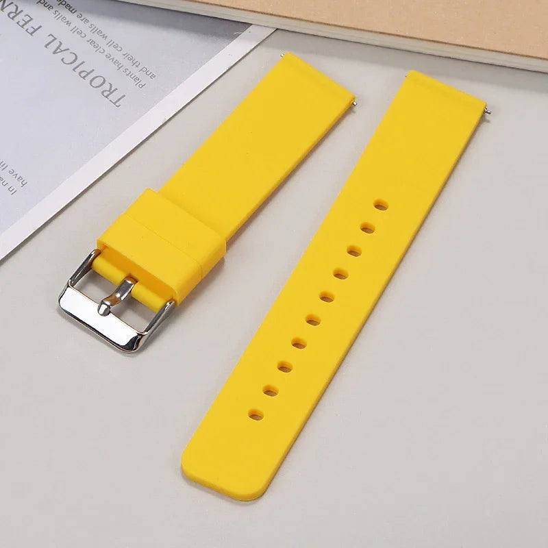 Soft Silicone Quick Release Watch Strap 10–24mm – Universal