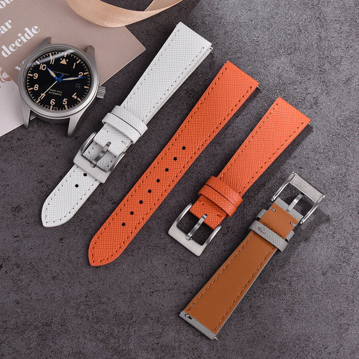 Quality Calfskin Leather Watch Bands Saffiano Leather Watch Straps 18/19/20/21/22/23/24mm Strap Wristwatches Watch Accessories