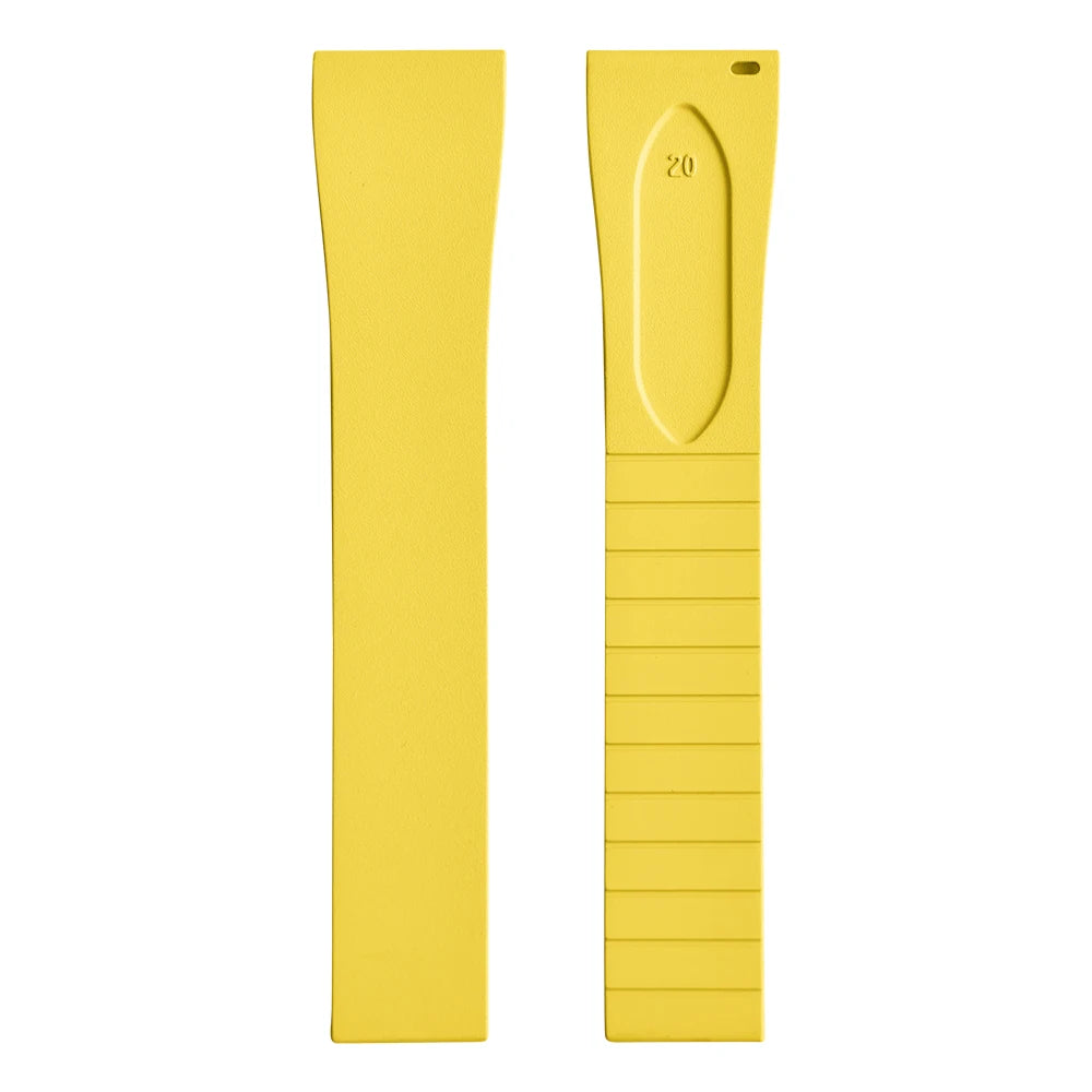 CTS FKM Rubber Watch Strap 16mm 18mm 19mm 20mm 21mm 22mm Quick Release Butterfly Buckle Watch Band CTS Strap For Cut To Size