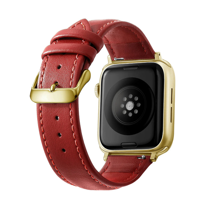 Genuine Leather Apple Watch Band 40–49mm for iWatch Series 3–8 & Ultra