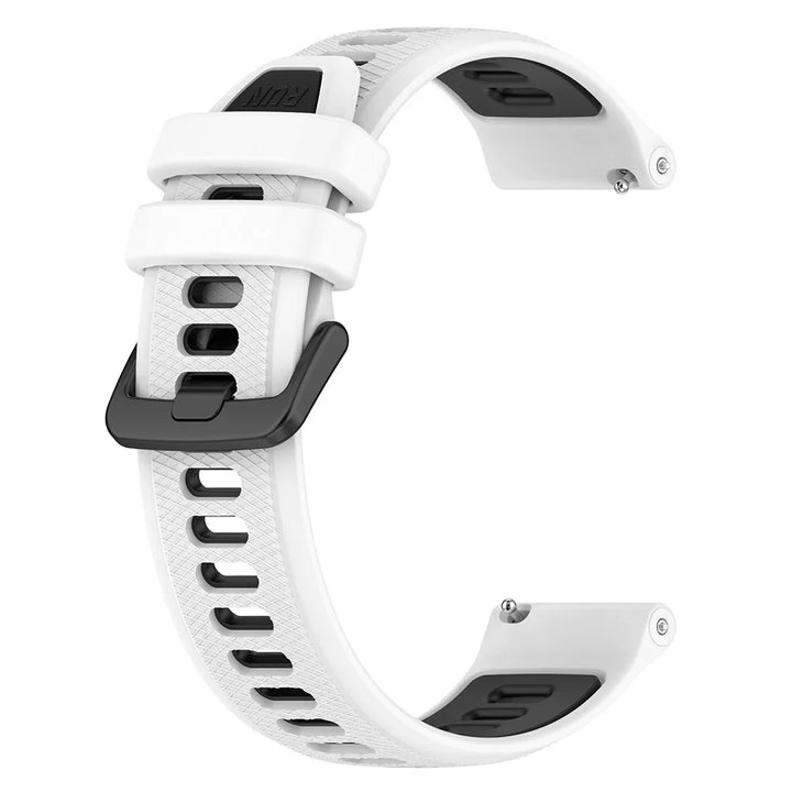 Two-Tone Silicone Watch Strap 18–22mm for Garmin Forerunner & Vivoactive 5