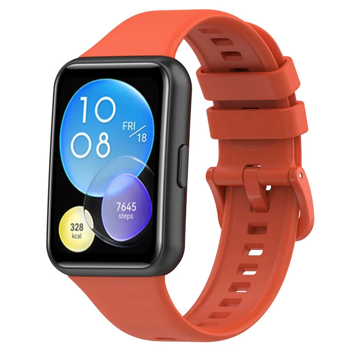Silicone Strap with Transparent TPU Case for Huawei Watch Fit 2