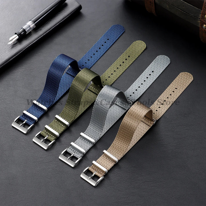 Nylon Military Watch Strap (18–22mm) – Unisex