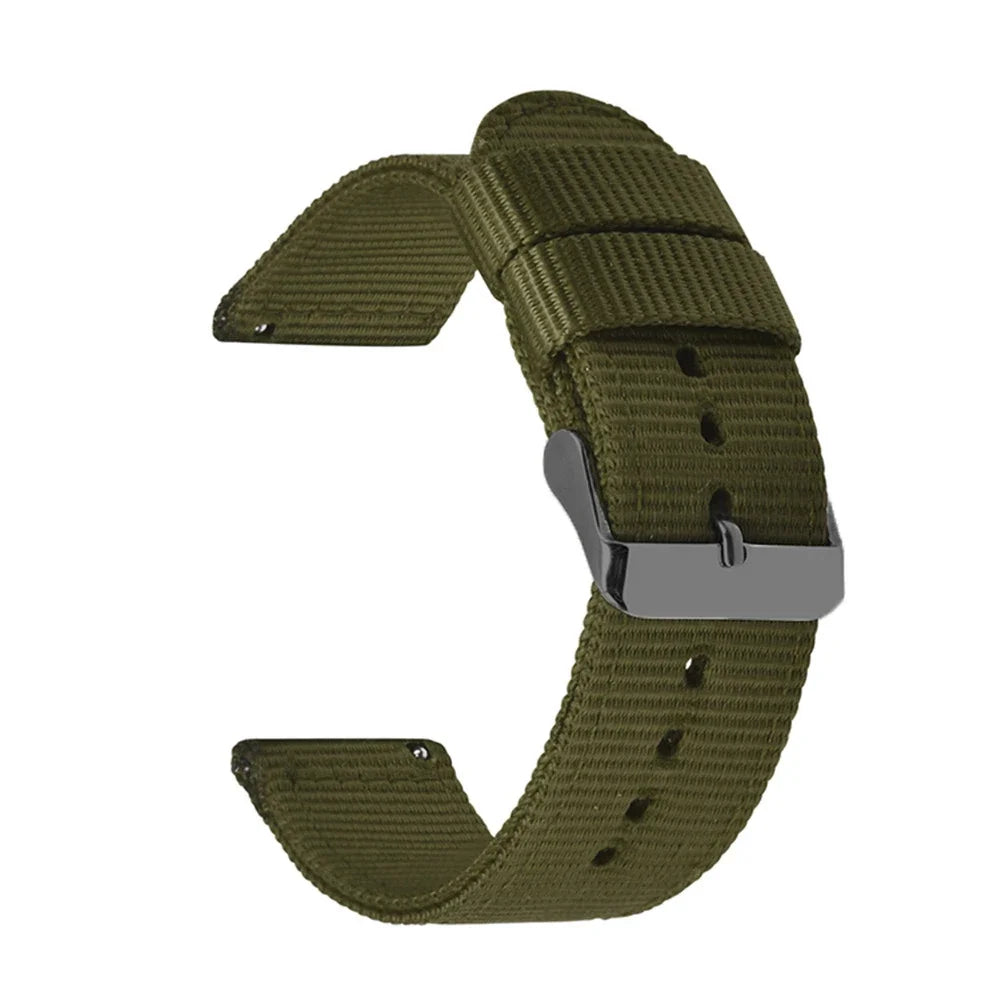 18mm 20mm 22mm 24mm Quick Release Watch Band Canvas Nylon Watch Strap for Garmin Fenix 5x Gps for Huawei Gt2 Wristband Bracelet