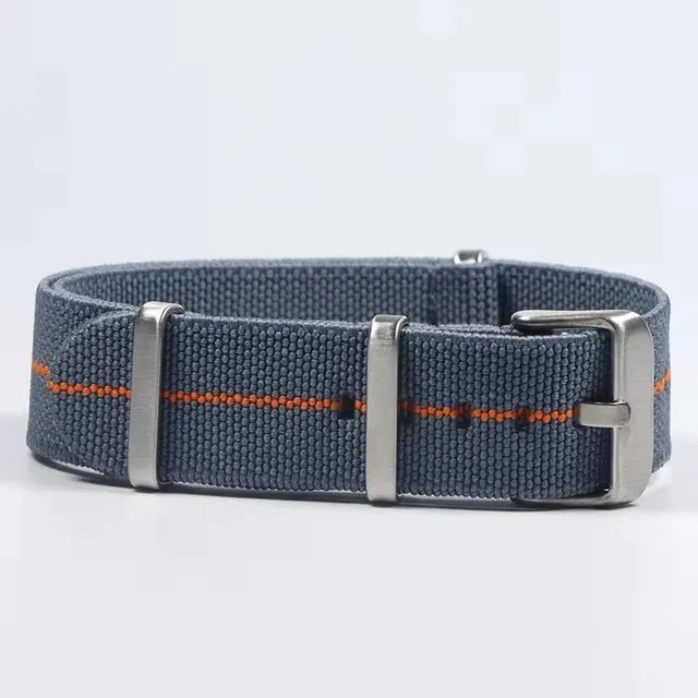 Trendy Nylon Military Watch Strap – 18/20/22mm Elastic French Troops Style