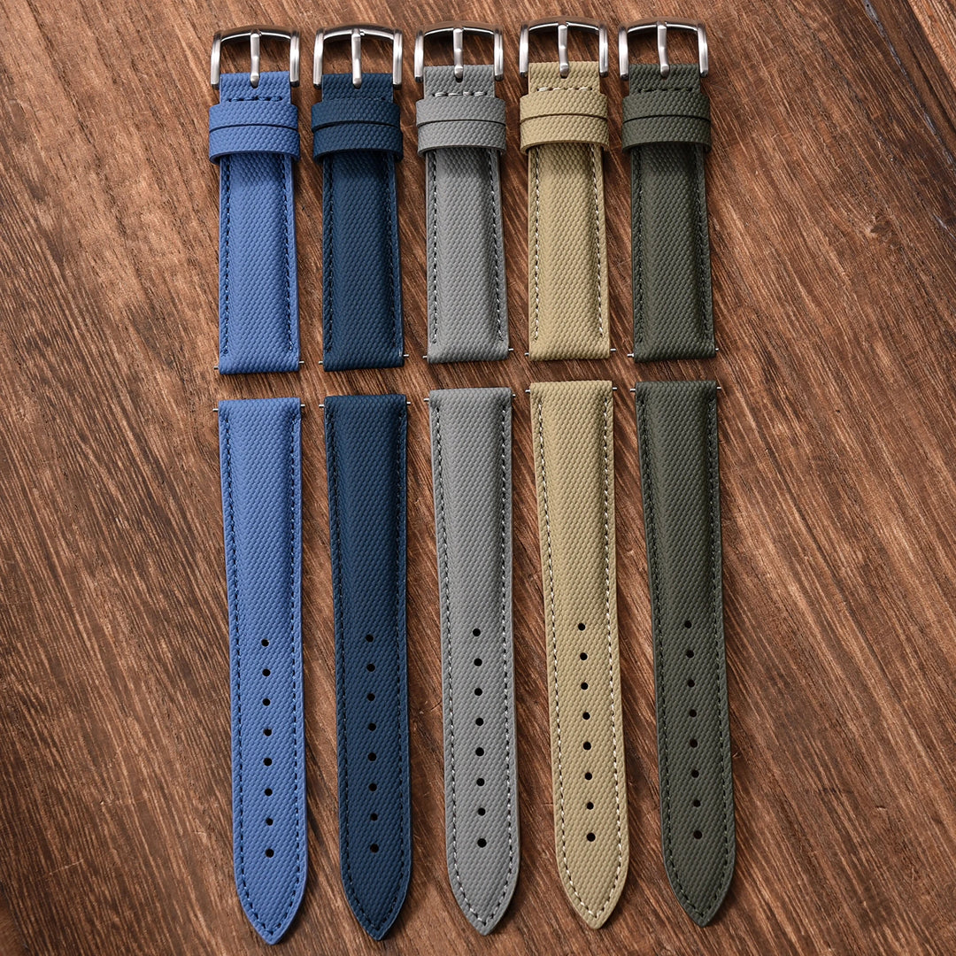 Sailcloth Nylon Watch Strap 18 19 20 22mm Qucik Release Leather Watch Band Universal Sports Bracelet for Cartier Omega Belt Band