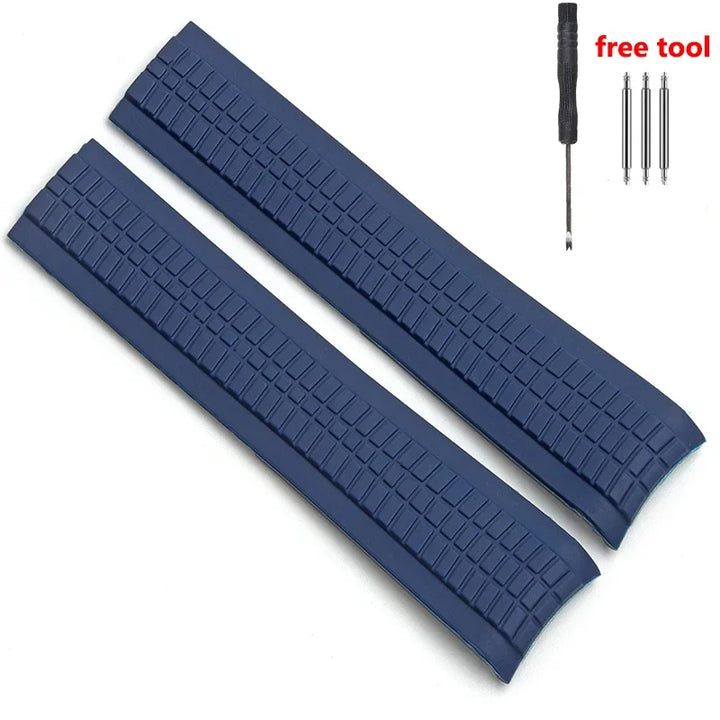 21mm Watch Strap for Patek Philippe Aquanaut Series 5164/5167 Waterproof Anti-Dust Rubber Watchband Silicone Bracelet No Logo
