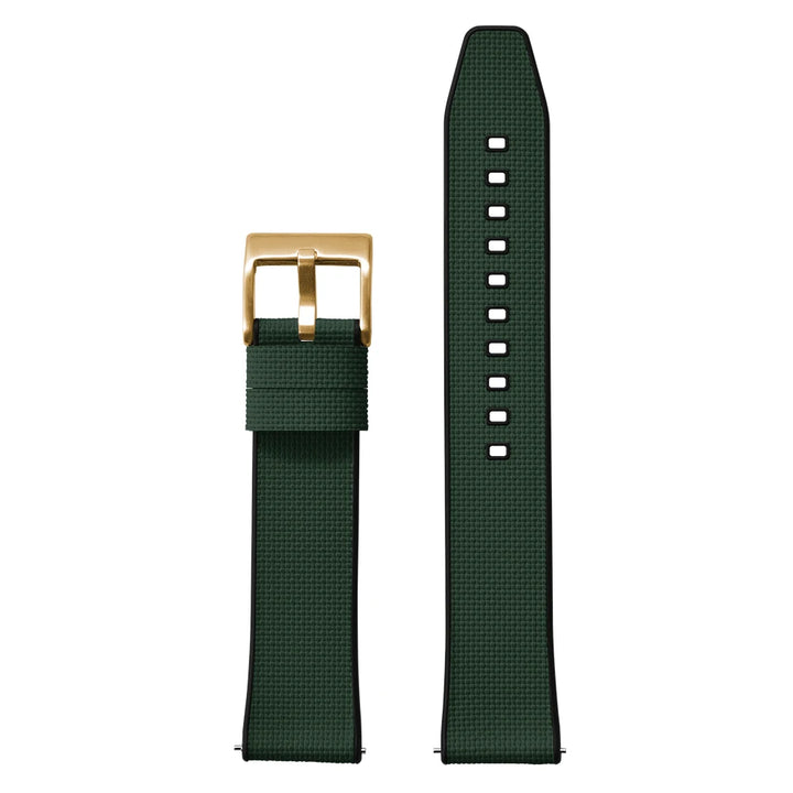 Premium Grade 18-19-20-21-22-24mm FKM Texture Watch Band Quick Release FKM Rubber And FKM Hybrid Watch Strap For Diving Watches