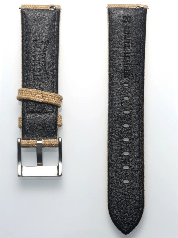 Hemsut Canvas Quick-Release Nylon Watch Strap (18-24mm)