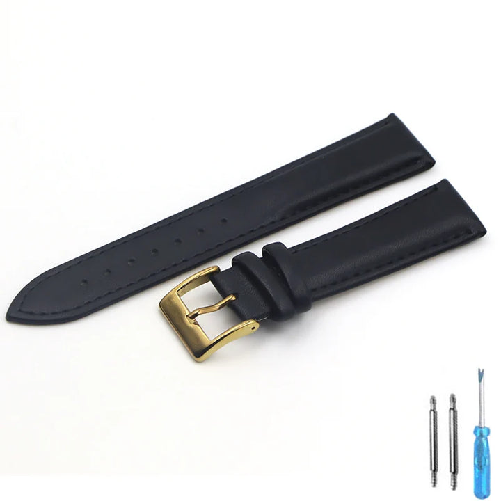 Calfskin Leather Watch Strap – 16–22mm Women’s Fashion Band