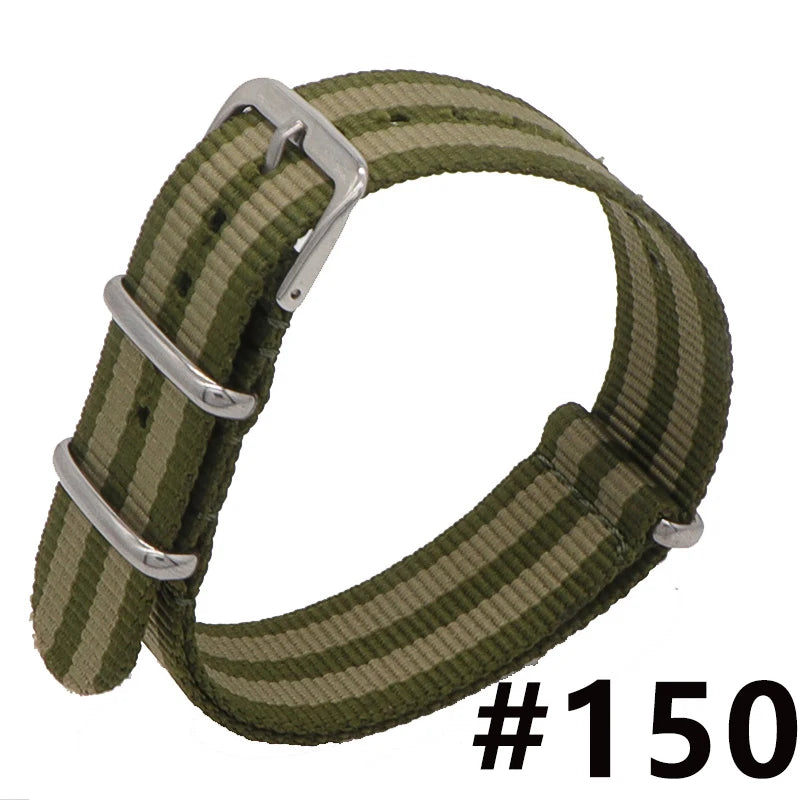 Waterproof Nylon Watch Strap (16-22mm)