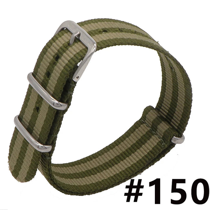 Waterproof Nylon Watch Strap (16-22mm)