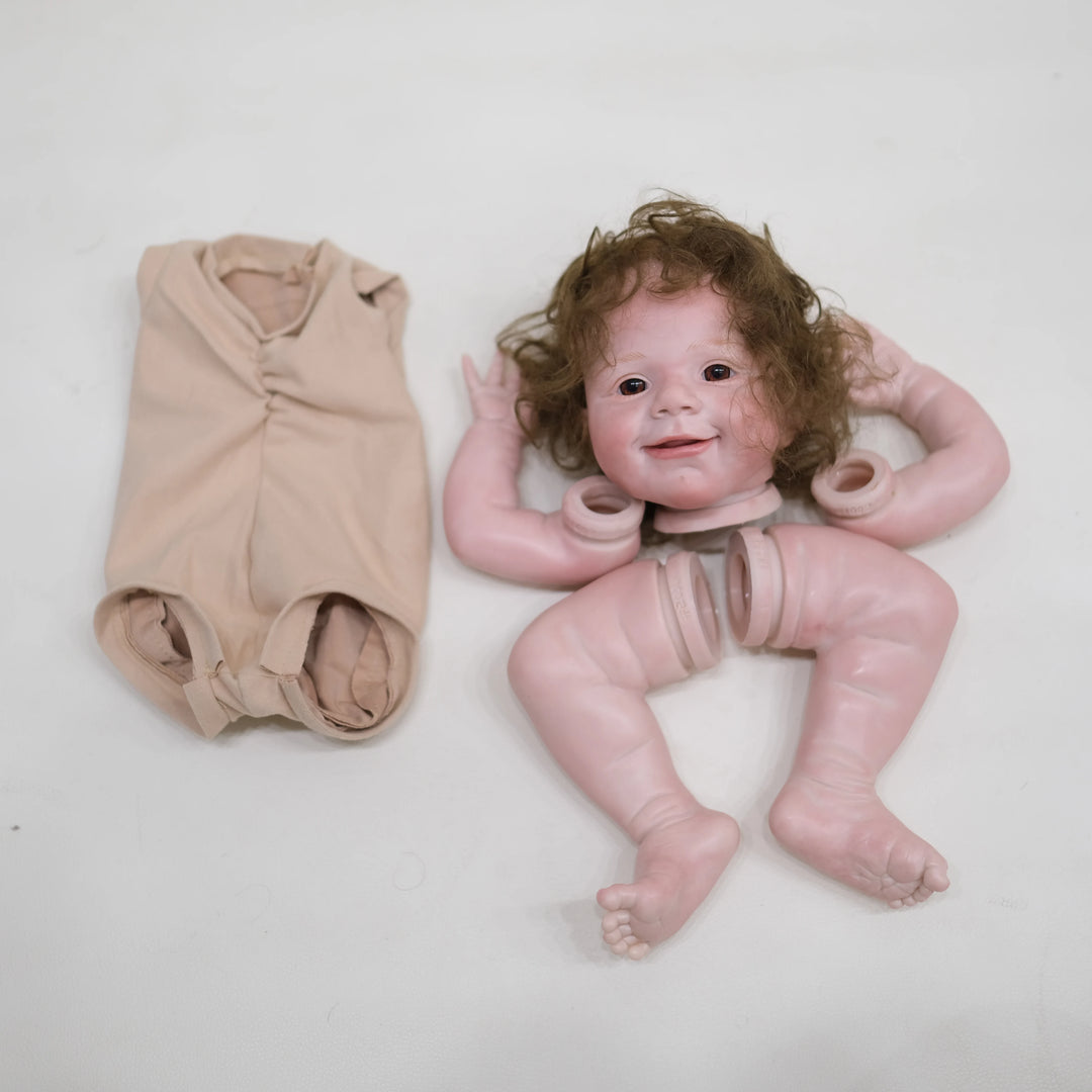 20″ April Awake Painted Reborn Doll Kit – Lifelike Soft Touch DIY Parts