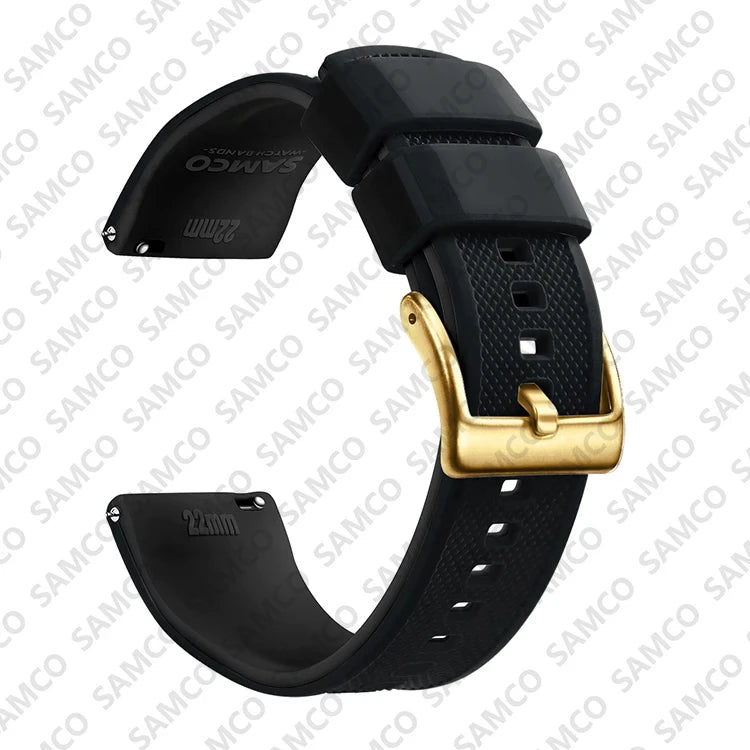 Quick Release Silicone Watch Band 18–22mm
