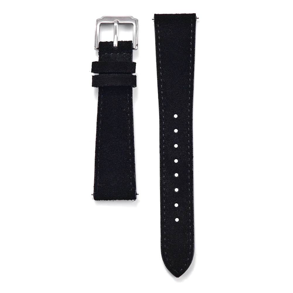NATOBELT 18–22mm Classic Suede Leather Watch Strap – Vintage Quick Release Band