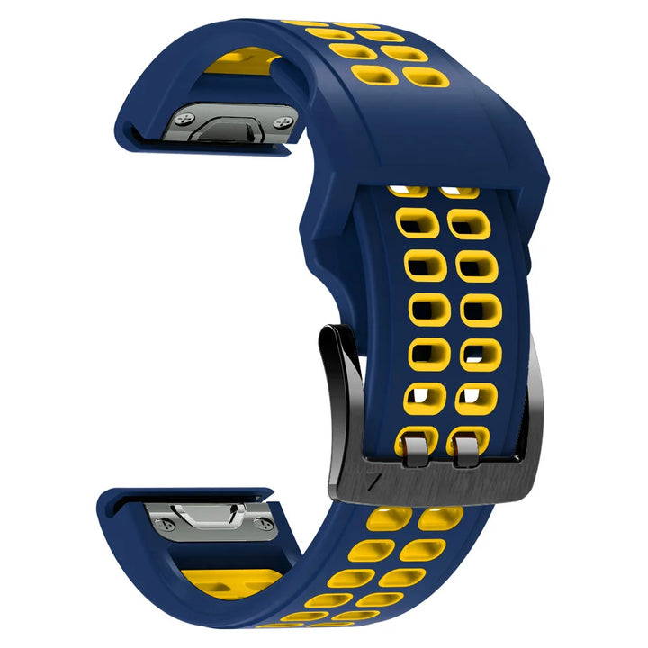Quick-Release Silicone Strap for Garmin Fenix & Forerunner (22-26mm)