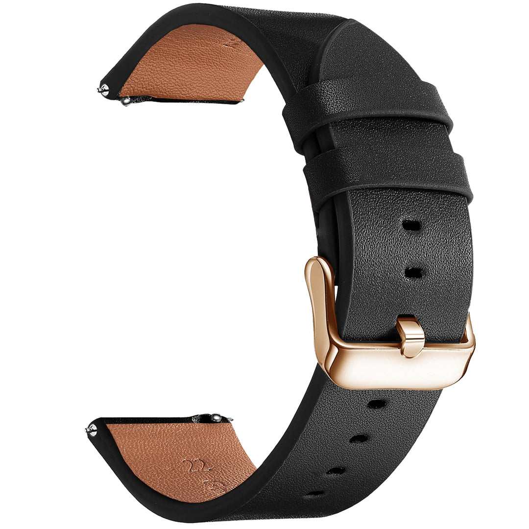 Leopard Print Leather Watch Band 20/22mm (Quick Release)
