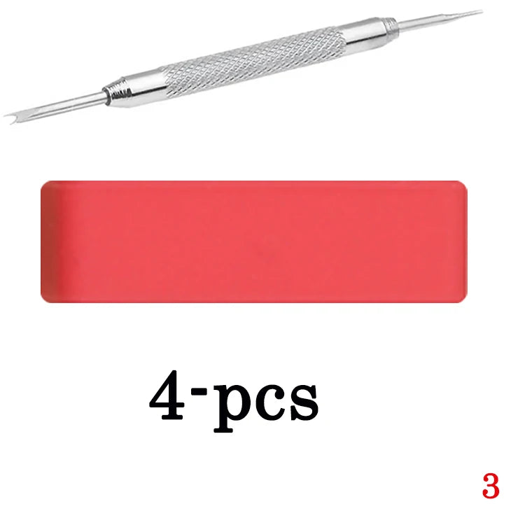4pcs Silicone Strap Rings 12–26mm (Waterproof Rubber Watch Band Keepers)