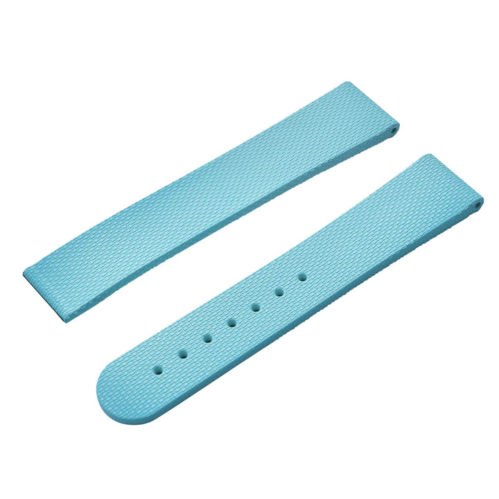 NATOBELT FKM Rubber Black Blue Watch Strap 20mm 22mm Folding Pin Buckle Quick Release Watchband For Omega/Rolex/MoonSwatch/Seiko