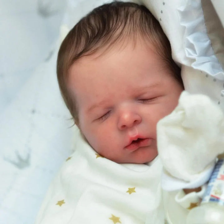 20″ Luisa Painted Reborn Doll Kit – Vinyl & Cloth Body, Rooted Eyelashes (DIY)