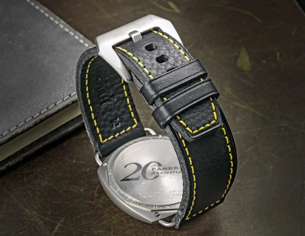 HEMSUT Genuine Leather Watch Band for Panerai (20-26mm)