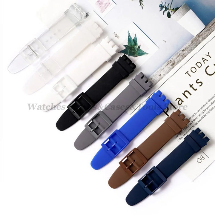 Soft Silicone Watch Strap – 16/17/19/20mm, Colorful Replacement with Tools
