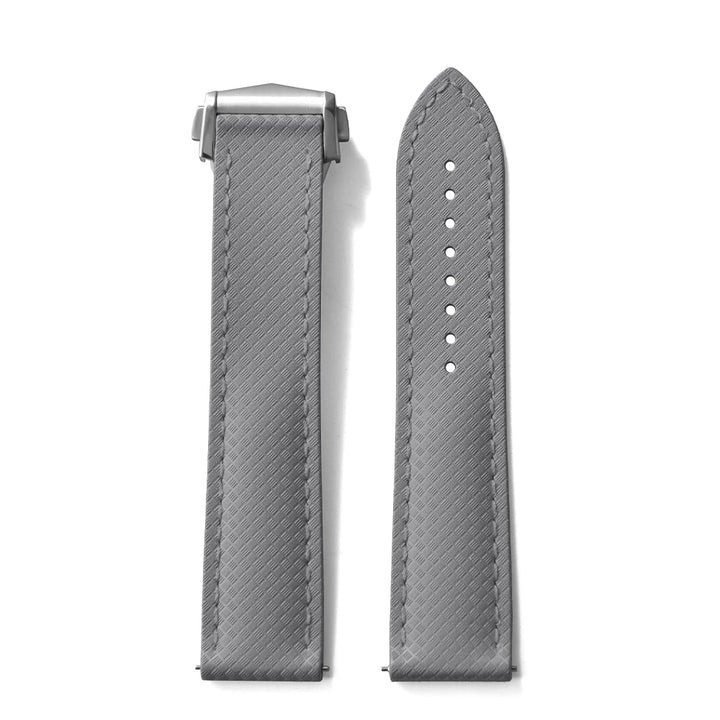 JUELONG Original Soft FKM Rubber Watch Strap 20mm 22mm Tropical Texture Perfect Fit Flat End Universal Quick Release Watch Strap