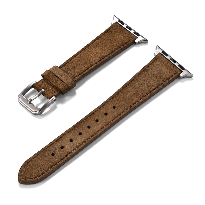 Suede Leather Strap for Apple Watch – Vintage Style (38-49mm)