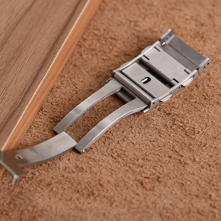 316L Stainless Steel Folding Watch Buckle – 18–22mm Adjustable Replacement