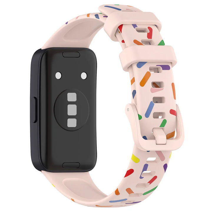 Printed Silicone Strap for Huawei Band 8-10