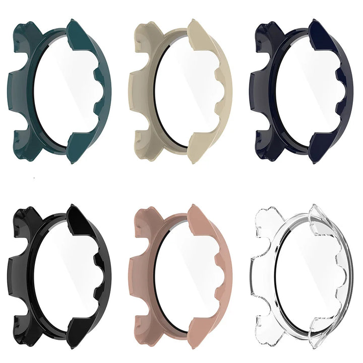 PC & Tempered Glass Protective Case for Garmin Forerunner 255/255S/965