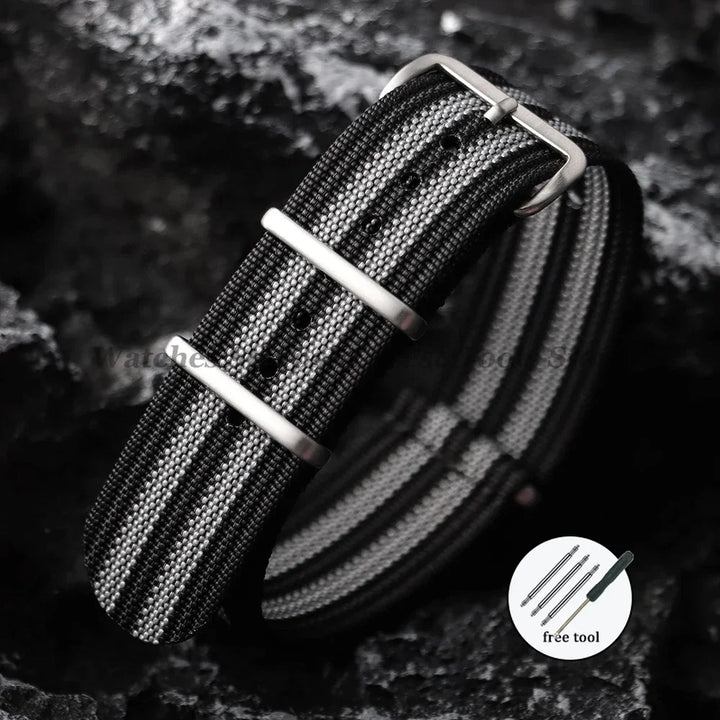 Braided Nylon Strap 18mm 19mm 20mm 22mm for Huawei Watch GT3/GT4 46mm Black Green Grey Blue Soft Breathable Men Women Watchbands