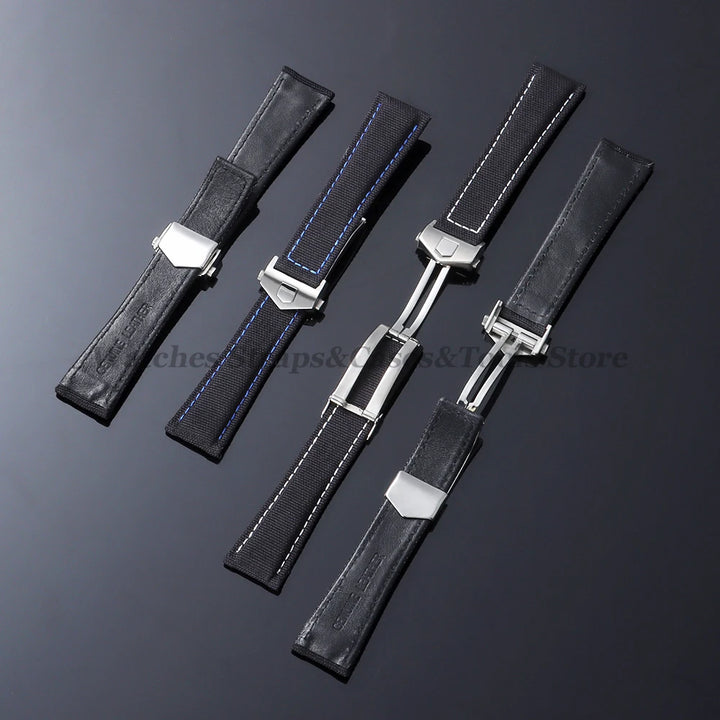 Canvas Nylon Strap (20–22mm) – Folding Buckle Sport