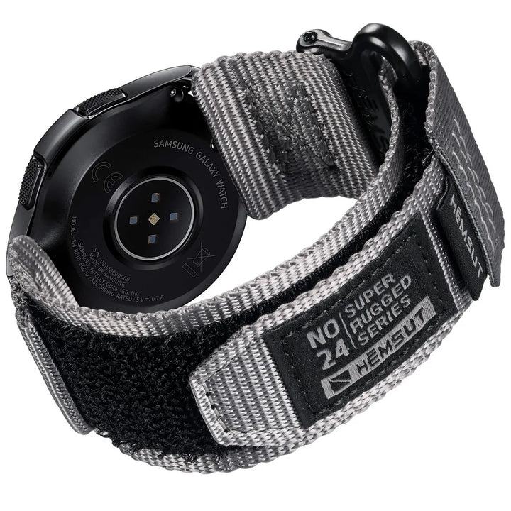 HEMSUT Nylon Military Watch Strap – 20/22mm Quick-Release for Samsung