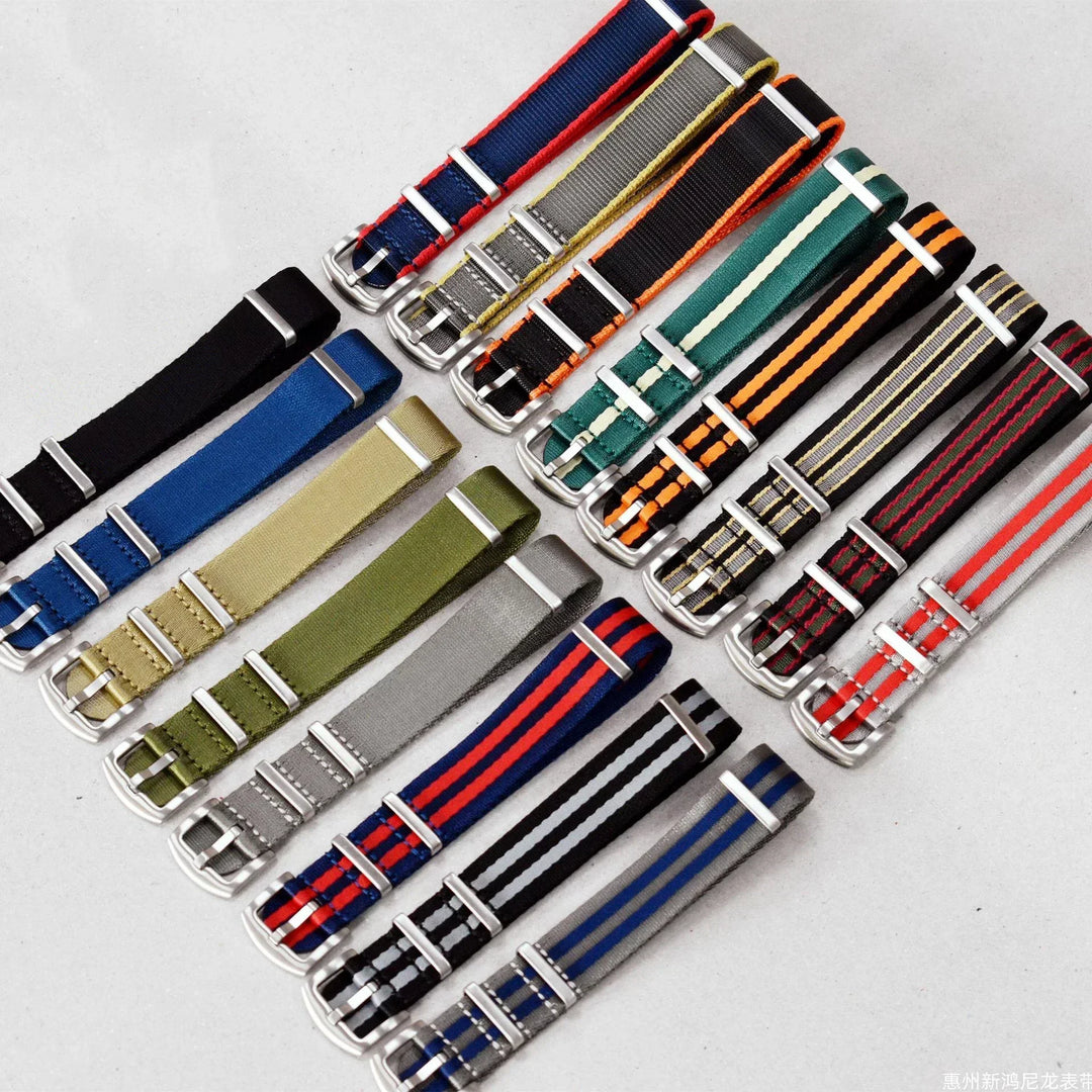 High‑Density Nylon Watch Strap – 20/22mm, Military Style