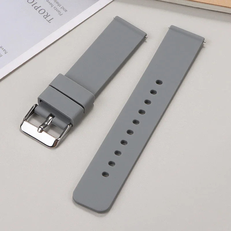 Soft Silicone Quick Release Watch Strap 10–24mm – Universal