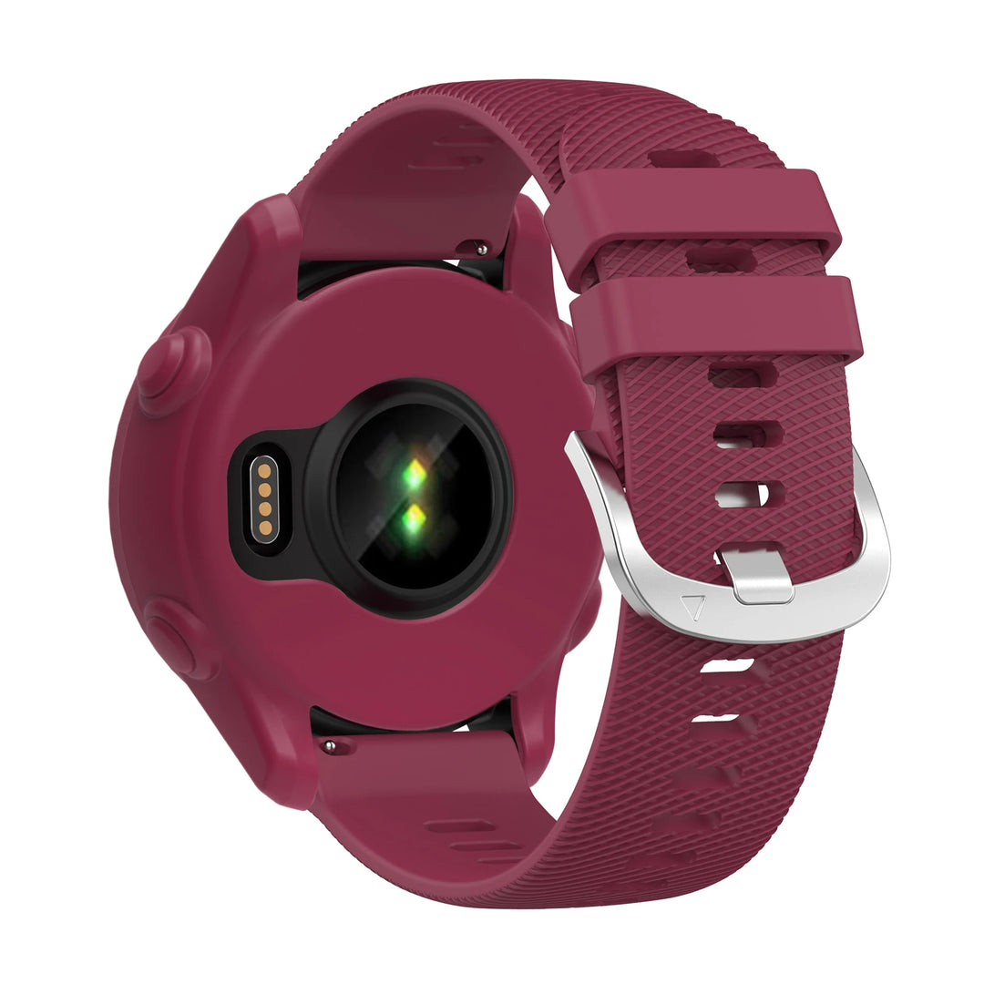 Silicone Strap with Protective Case for Garmin Forerunner 255/265