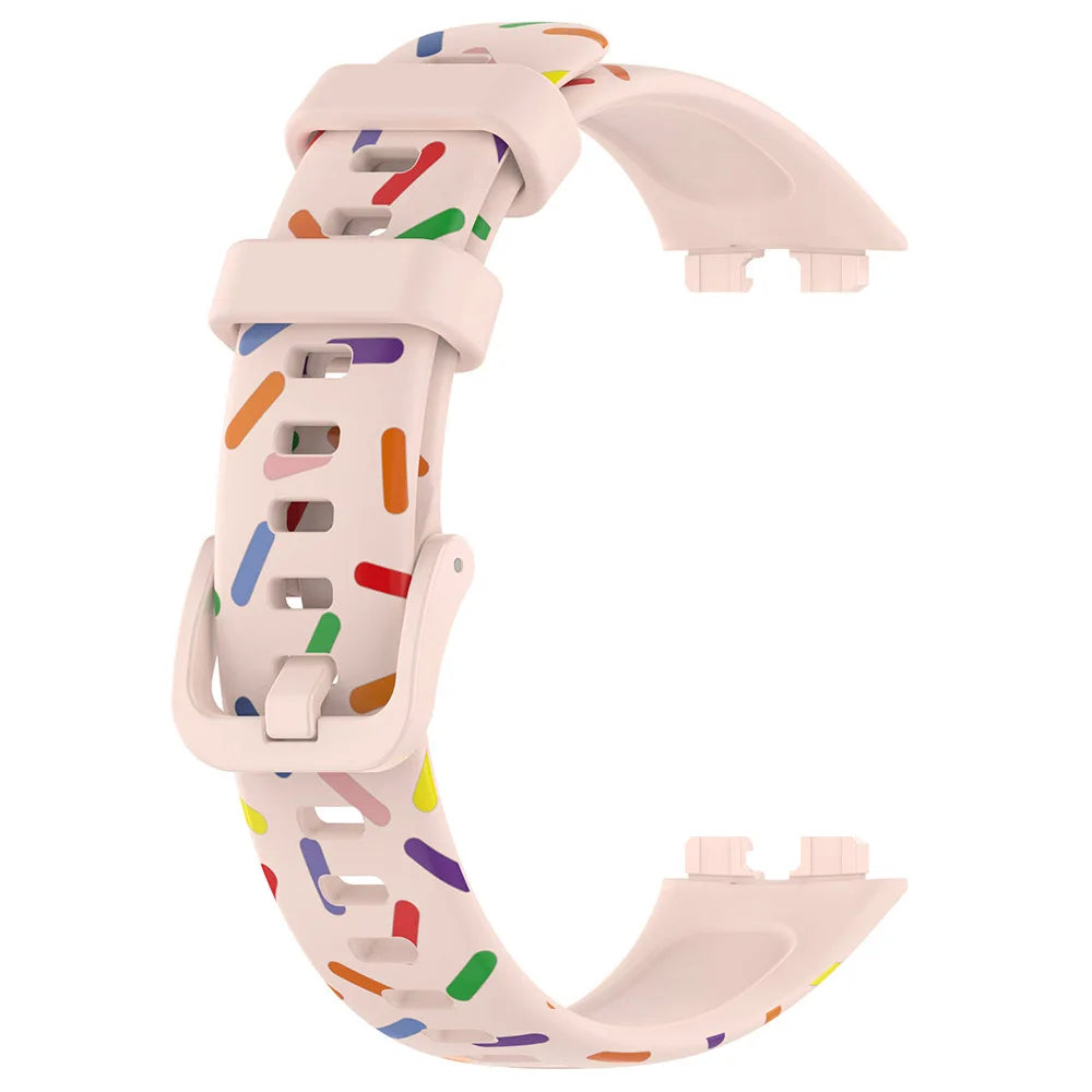 Printed Silicone Strap for Huawei Band 8-10