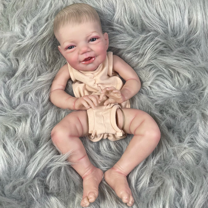 19″ Charlie Reborn Doll Vinyl Kit – Painted Kit with Cloth Body & 3D Veins