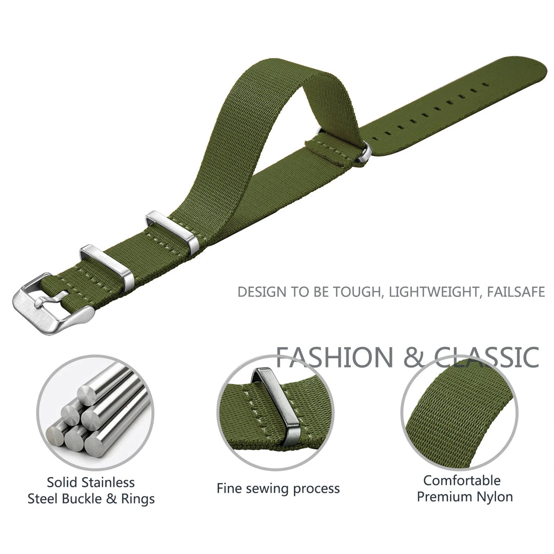 Military Watch Strap 20–22mm