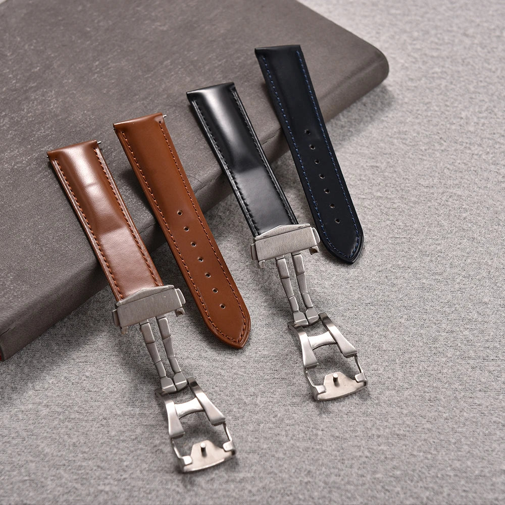NATOBELT 19–22mm Quick Release Smooth Watch Strap – Folding Buckle for Omega, MoonSwatch & Seiko