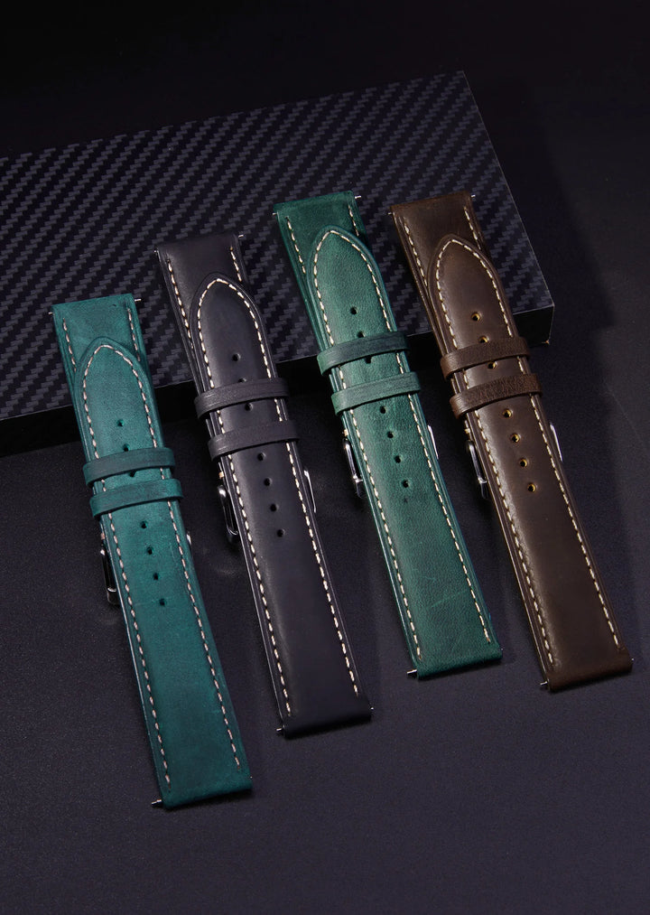 Wax Vintage Leather Watch Strap 14–24mm