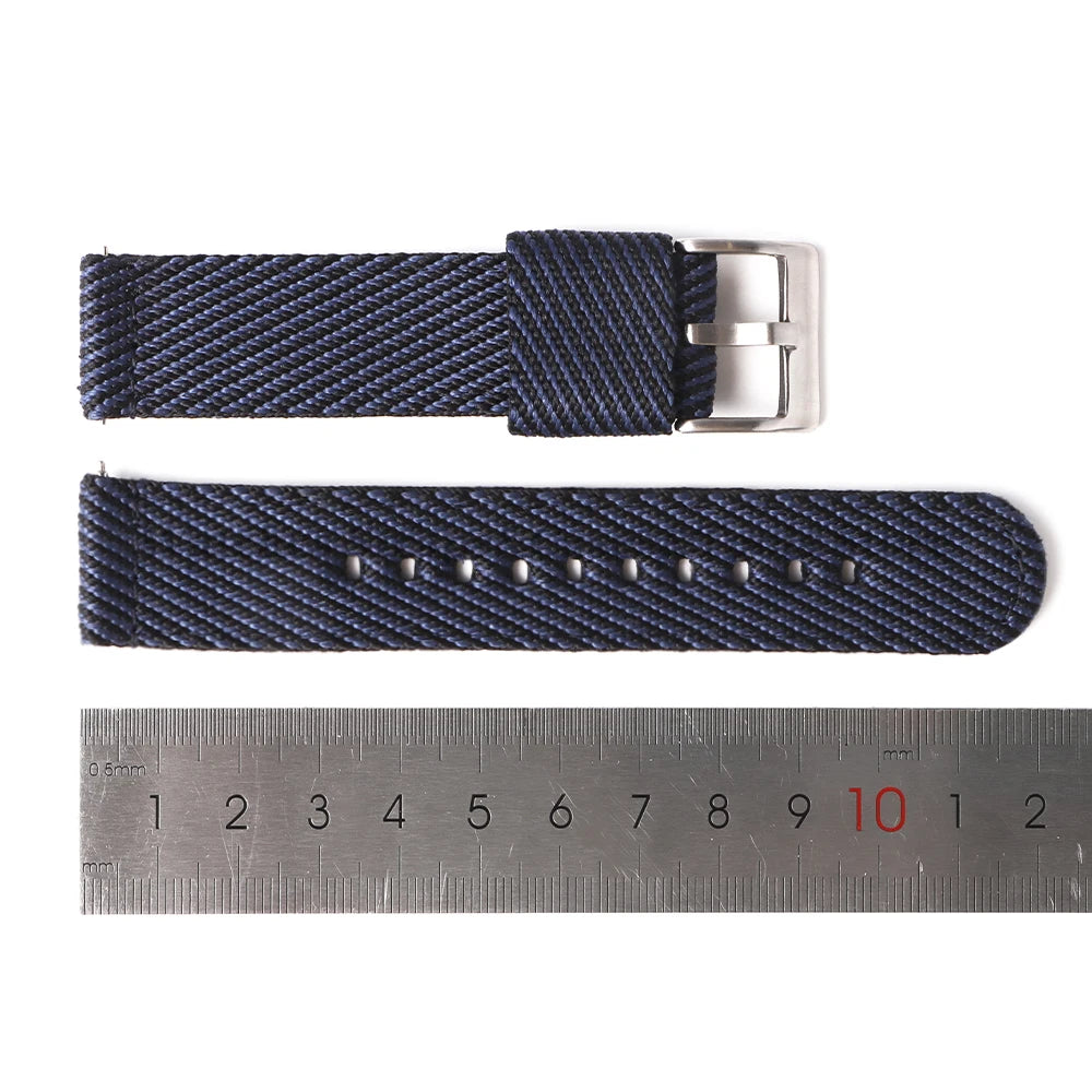 Quick Release Nylon Strap (20–22mm) – Military Style
