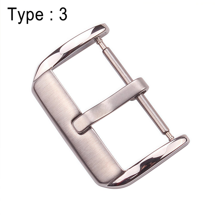 Stainless Steel Watch Buckle 16-24mm Silver Replacement Clasp