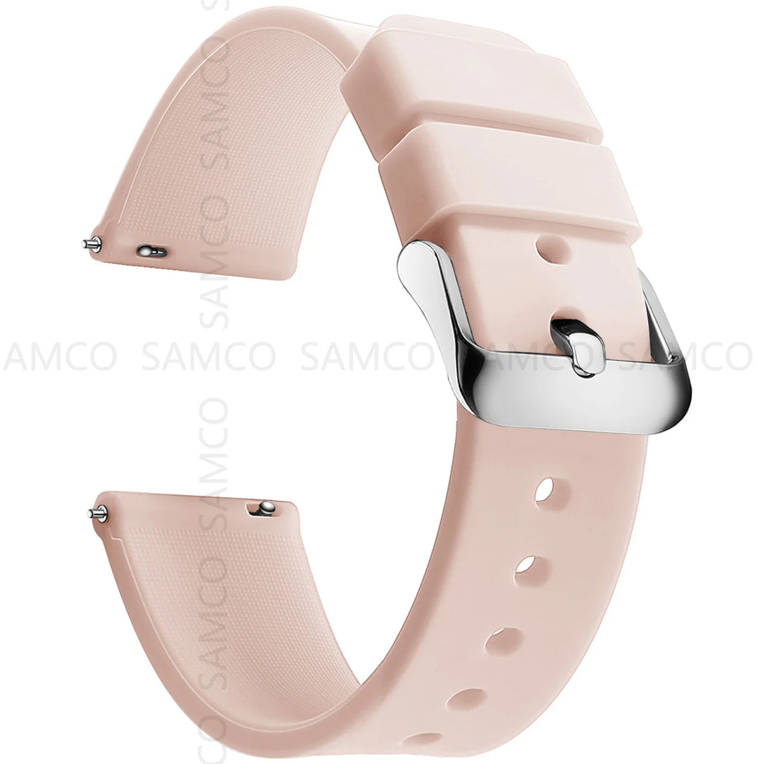 Soft Silicone Quick-Release Watch Band 14–24mm