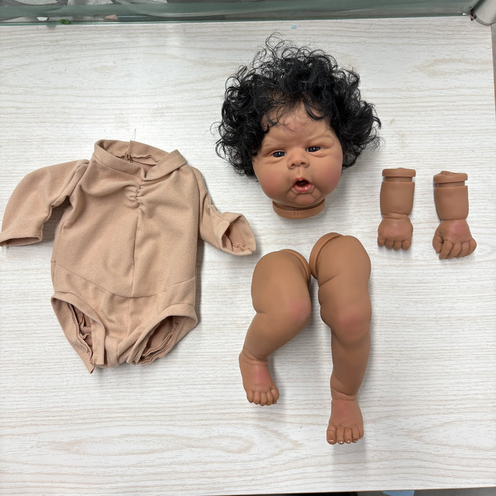 22″ Lifelike Reborn Doll DIY Kit (Dark Skin)